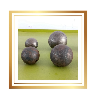 No Chrome Alloy Forged Steel Balls 55HRC Solid Steel Ball For Mill