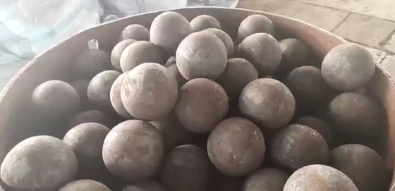 63HRC - 58HRC Black Steel Ball , Forged Steel Ball For Ball Mill