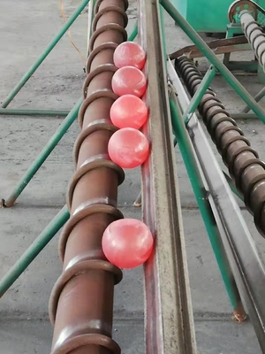45HRC 55HRC Ball Mill Grinding Media , Forging Iron Grinding Balls Large Diameter