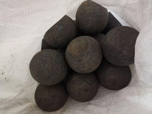 20 - 60mm Hot Rolled Grinding Steel Balls Carbon Material For Zinc Ore